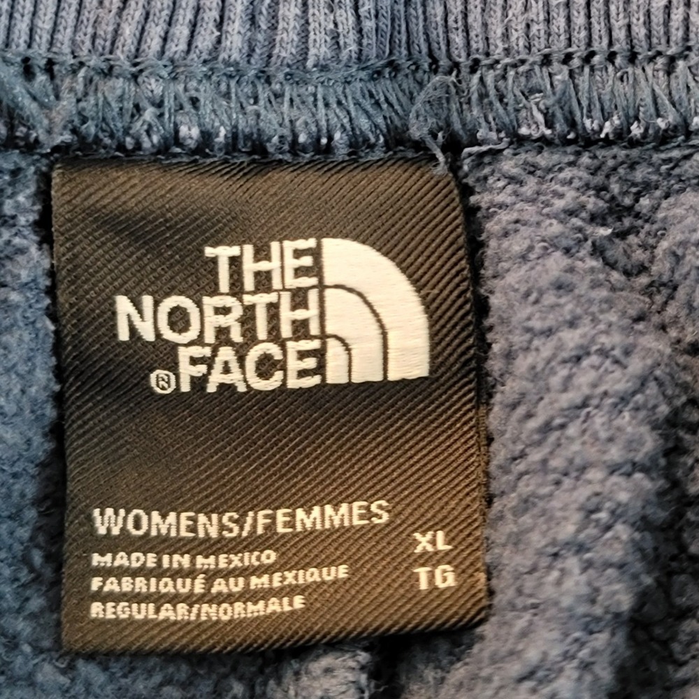 The North Face Womens Navy Blue Fleece Joggers Sweatpants XL Drawstring Logo - Picture 6 of 6